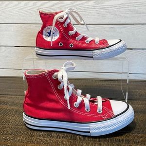 Converse All Star Classic Red high top sneakers, size youth 12